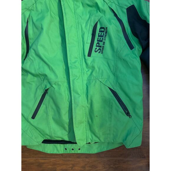 Speed and Strength Urge Overkill Men's Waterproof Motorcycle Jacket Green Sz XL - Picture 8 of 8